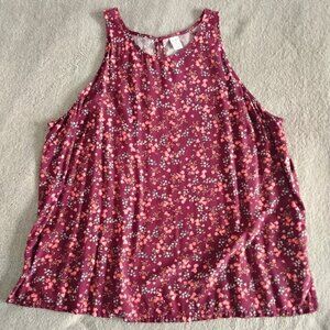 Printed High-Neck Sleeveless Blouse for Women